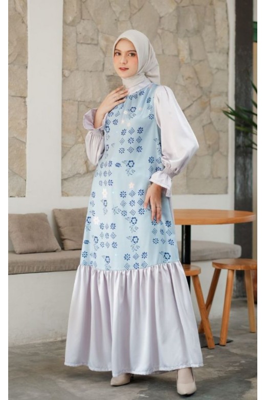 Mazaya Dress Dusty Blue